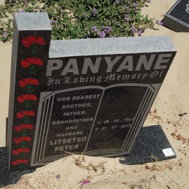 PANYANE Litsetso Peter 1963-2012