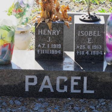 PAGEL Henry J. 1919-1994 &amp; Isobel E. 1913-1994