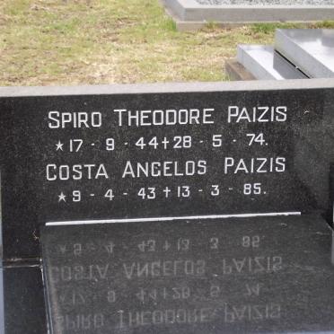 PAIZIS Spiro Theodore 1944-1974 :: PAIZIS Costa Angelos 1943-1985