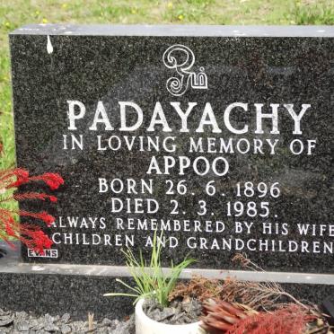 PADAYACHY Appoo 1896-1985