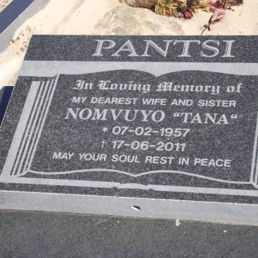 PANTSI Nomvuyo 1957-2011
