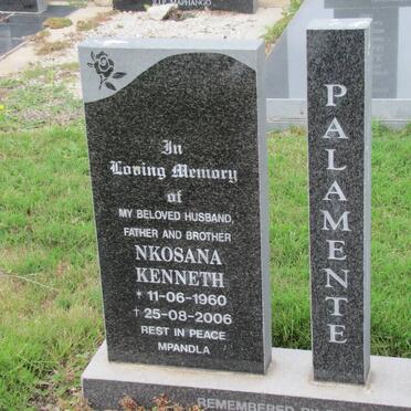PALAMENTE Nkosana Kenneth 1960-2006