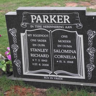 PARKER Stanley Richard 1943-2006 Salomina Cornelia 1948-
