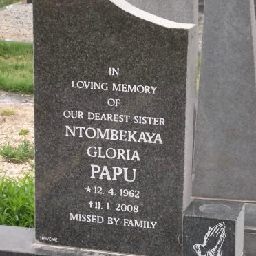 PAPU Ntombekaya Gloria 1962-2008
