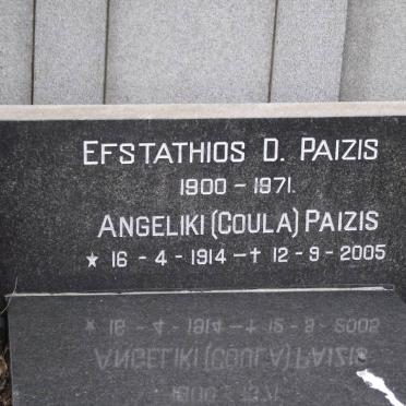PAIZIS Efstathios D. 1900-1971 &amp; Angeliki 1914-2005