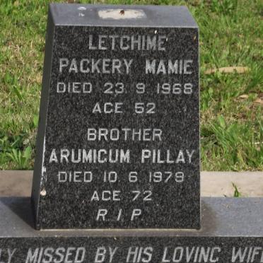 PACKERY Letchime Mamie -1968 :: PILLAY Arumicum 1908-1979