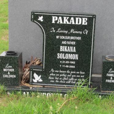 PAKADE Bikana Solomon 1962-2004