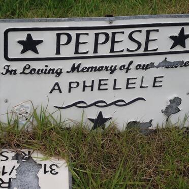 PEPESE Aphelele 2002-2002