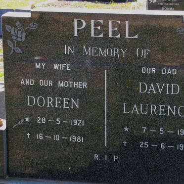 PEEL David Laurence 1908-1983 &amp; Doreen 1921-1981