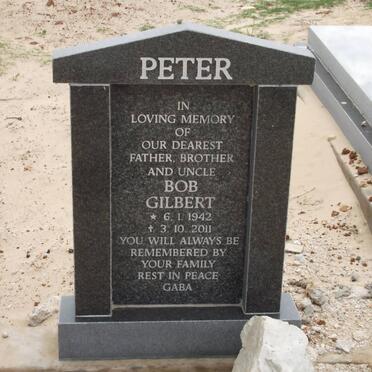 PETER Bob Gilbert 1942-2011