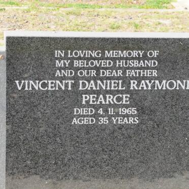 PEARCE Vincent Daniel Raymond -1965