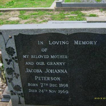 PETERSON Jacoba Johanna 1898-1969