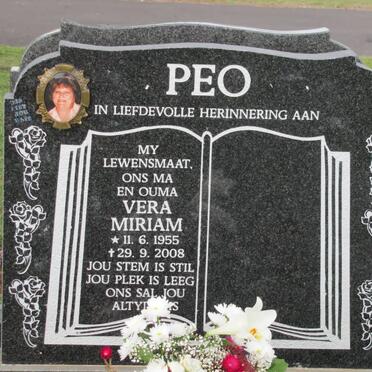 PEO Vera Miriam 1955-2008