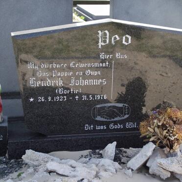 PEO Hendrik Johannes 1923-1976