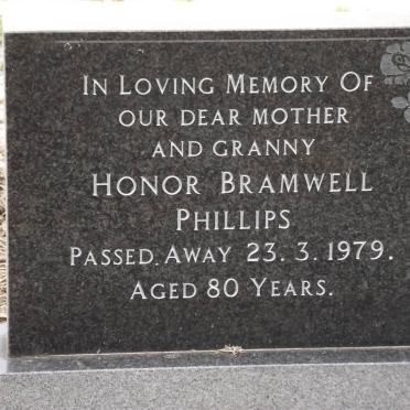 PHILLIPS Honor Bramwell 1898-1979