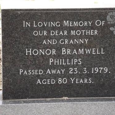 PHILLIPS Honor Bramwell 1898-1979