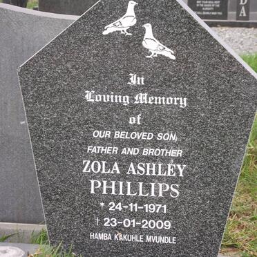 PHILLIPS Zola Ashley 1971-2009
