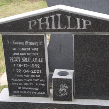 PHILLIP Peggy Nolulamile 1952-2001