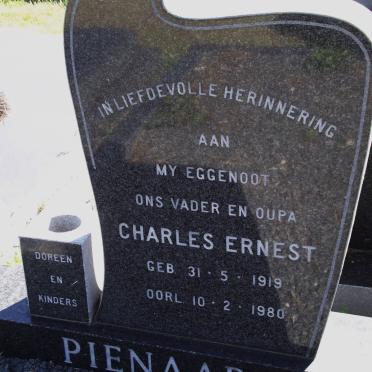 PIENAAR Charles Ernest 1919-1980