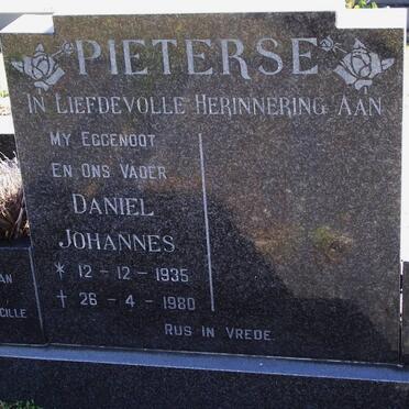 PIETERSE Daniel Johannes 1935-1980