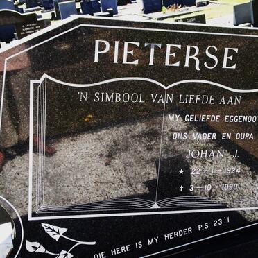 PIETERSE Johan J. 1924-1990