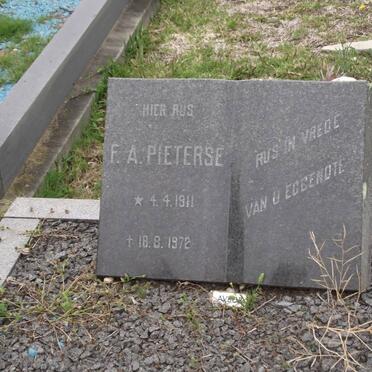 PIETERSE F.A. 1911-1972