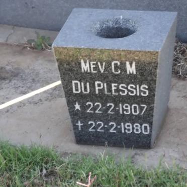 PLESSIS C.M., du 1907-1980