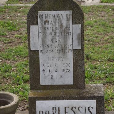PLESSIS, du