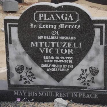 PLANGA Mtutuzeli Victor 1951-2010