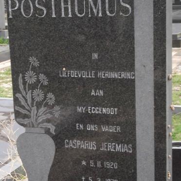 POSTHUMUS Casparus Jeremias 1920-1972