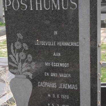 POSTHUMUS Casparus Jeremias 1920-1972