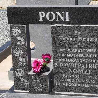 PONI Ntombi Patricia Nomzi 1952-2012