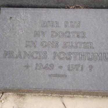 POSTHUMUS Francis 1949-1971