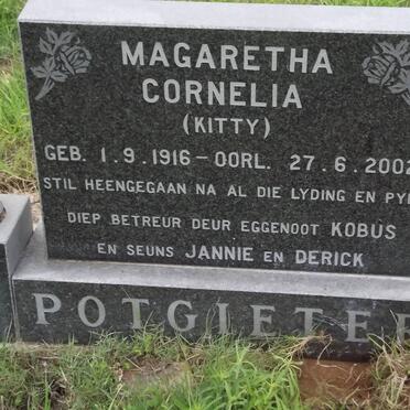 POTGIETER Magaretha Cornelia 1916-2002