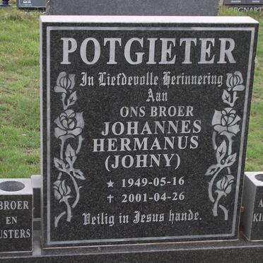 POTGIETER Johannes Hermanus 1949-2001