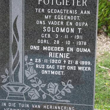 POTGIETER Solomon T. 1911-1978 &amp; Rienie 1920-1999