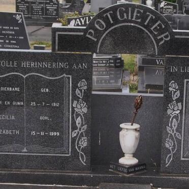 POTGIETER Simon Hendrik 1911-1988 &amp; Cecilia Elizabeth 1912-1999