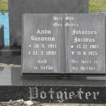 POTGIETER Johannes Jacobus 1907-1975 &amp; Anna Susanna 1917-1997