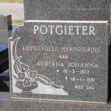 POTGIETER Adriana Johanna 1903-1991