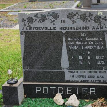 POTGIETER Anna Christina J.E. 1927-1972
