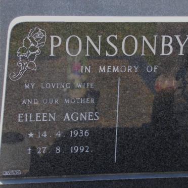 PONSONBY Eileen Agnes 1936-1992