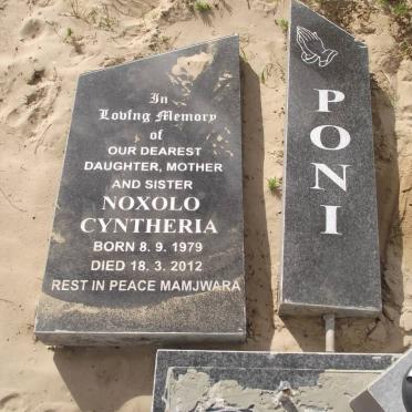 PONI Noxolo Cyntheria 1979-2012