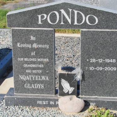 PONDO Nqatyelwa Gladys 1948-2009