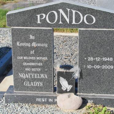 PONDO Nqatyelwa Gladys 1948-2009