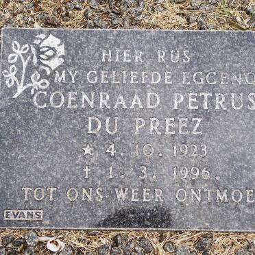 PREEZ Coenraad Petrus, du 1923-1996