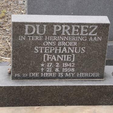 PREEZ Stephanus, du 1942-1998