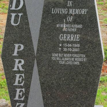 PREEZ Gerrie, du 1949-2007