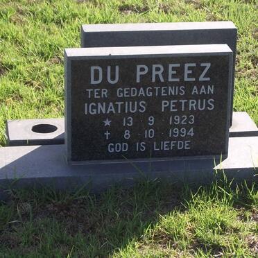 PREEZ Ignatius Petrus, du 1923-1994