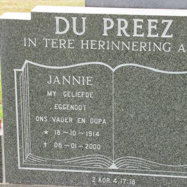 PREEZ Jannie, du 1914-2000