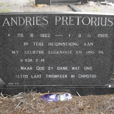 PRETORIUS Andries 1922-1988